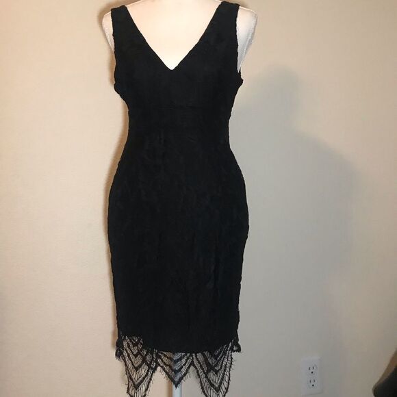 G by guess black fitted lace dress - Picture 1 of 6